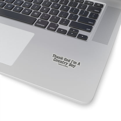 Country Boy Sticker (Black)
