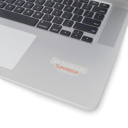 Shenanigans Supervisor Sticker (White)
