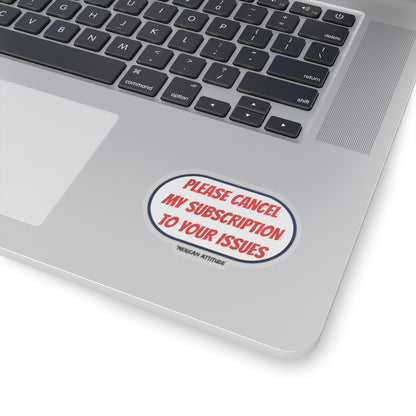 Please Cancel Sticker (Black)