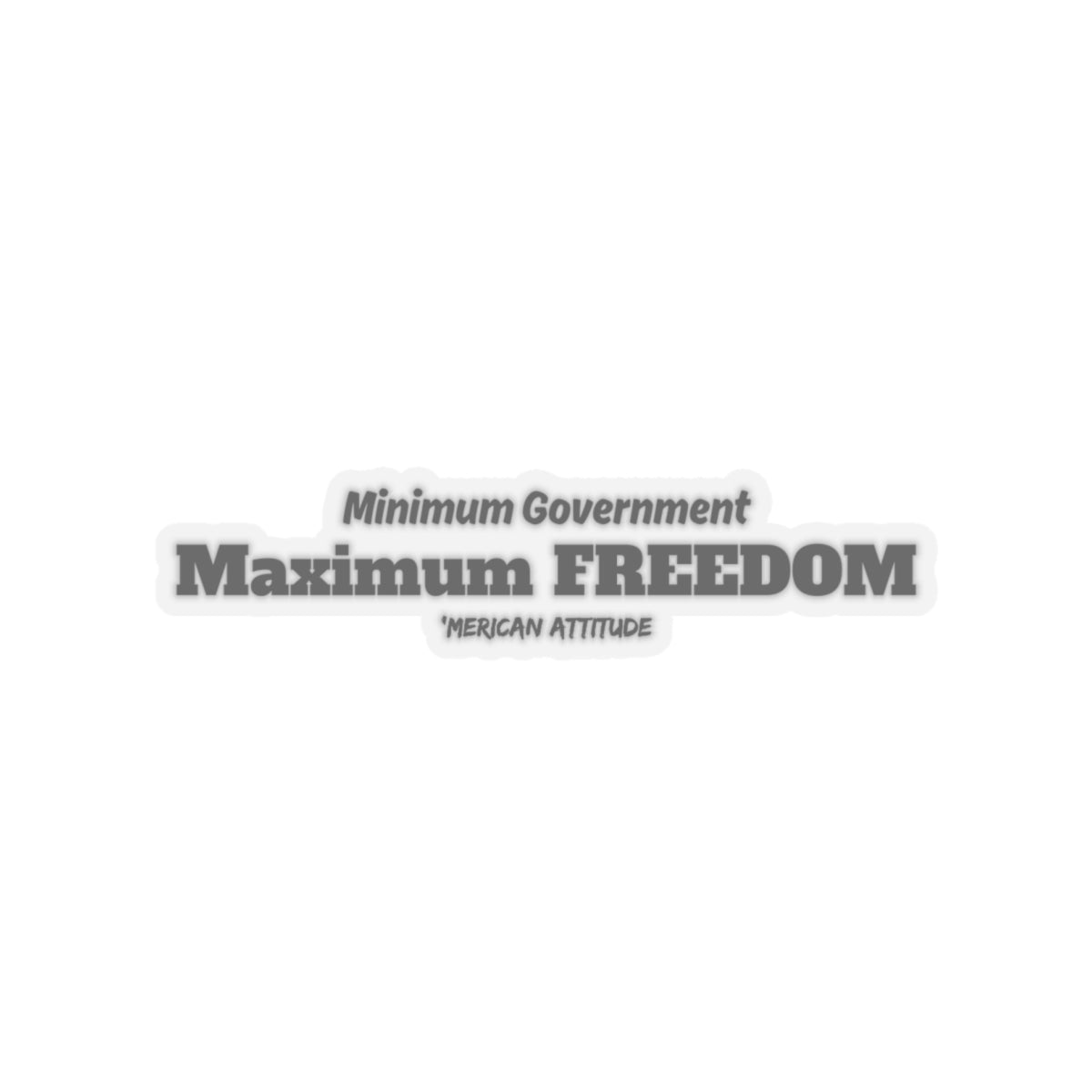 Max Freedom Sticker (Black)