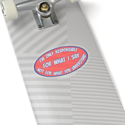 Responsible Sticker (White)