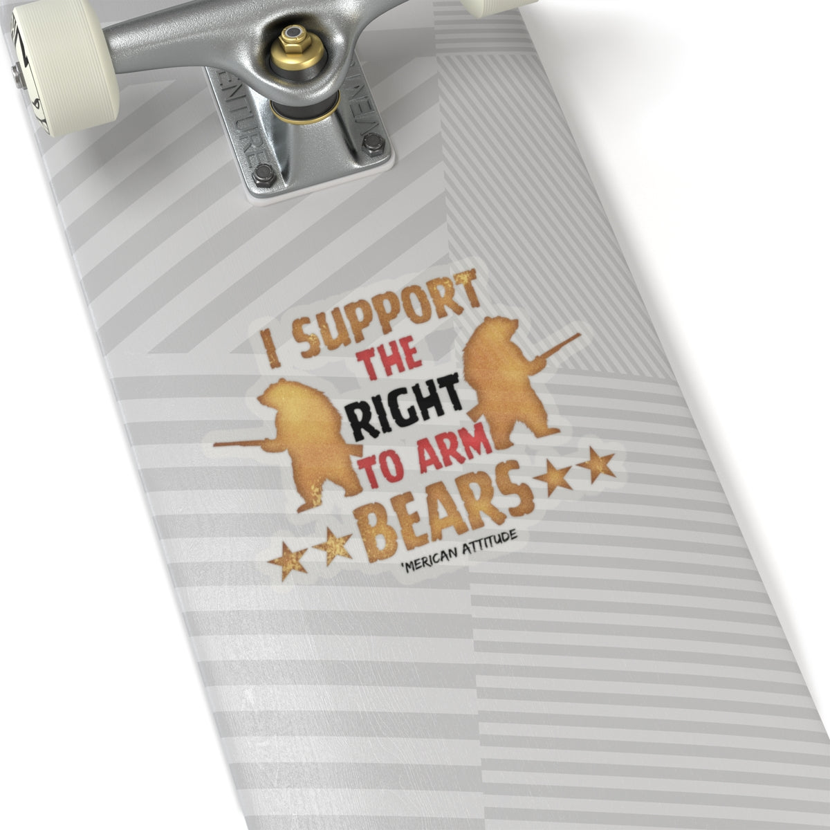 Support The Right To Arm Bears Sticker (Black)