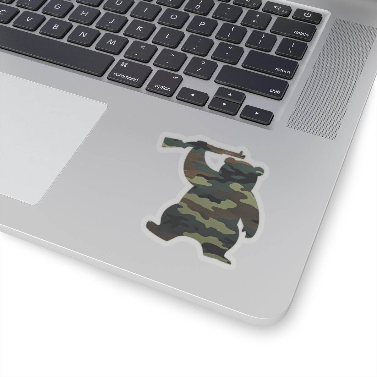 MA Armed Bear Logo Sticker (Camo 2)