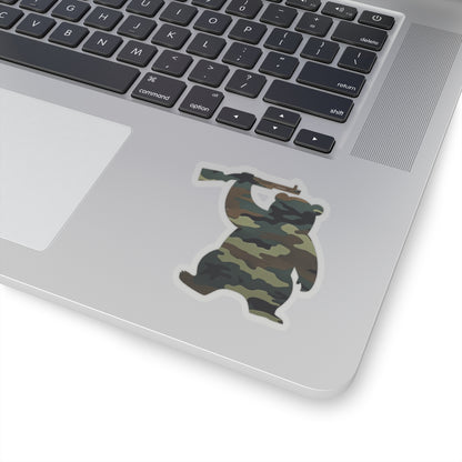MA Armed Bear Logo Sticker (Camo 2)