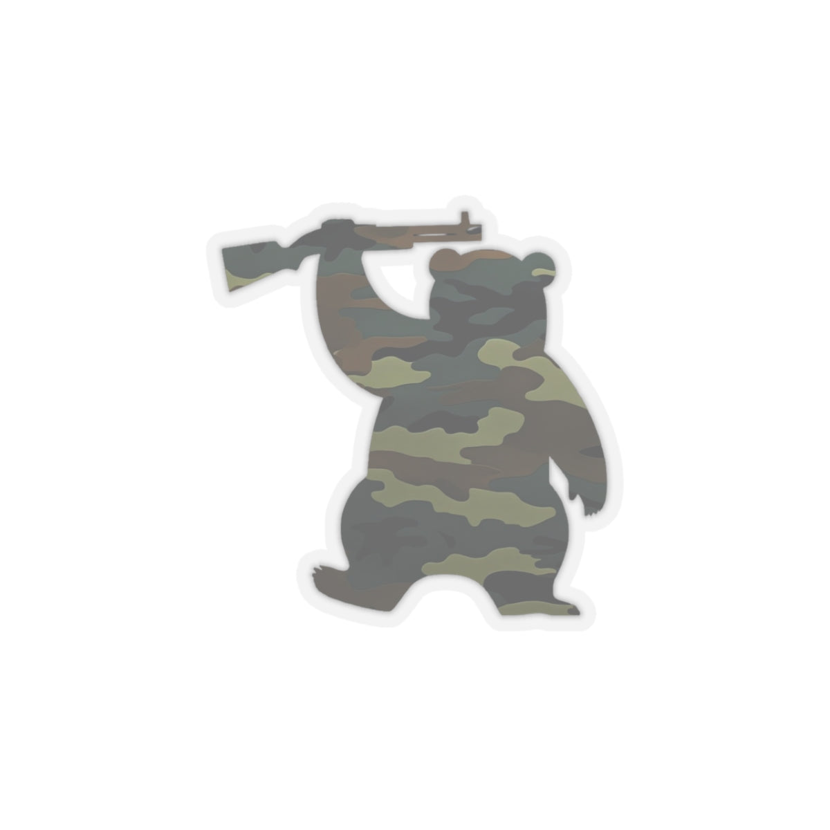 MA Armed Bear Logo Sticker (Camo 2)