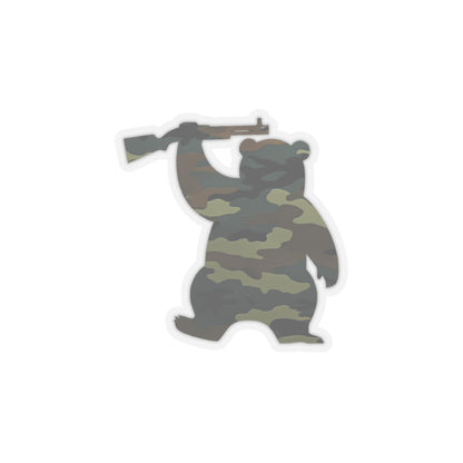 MA Armed Bear Logo Sticker (Camo 2)