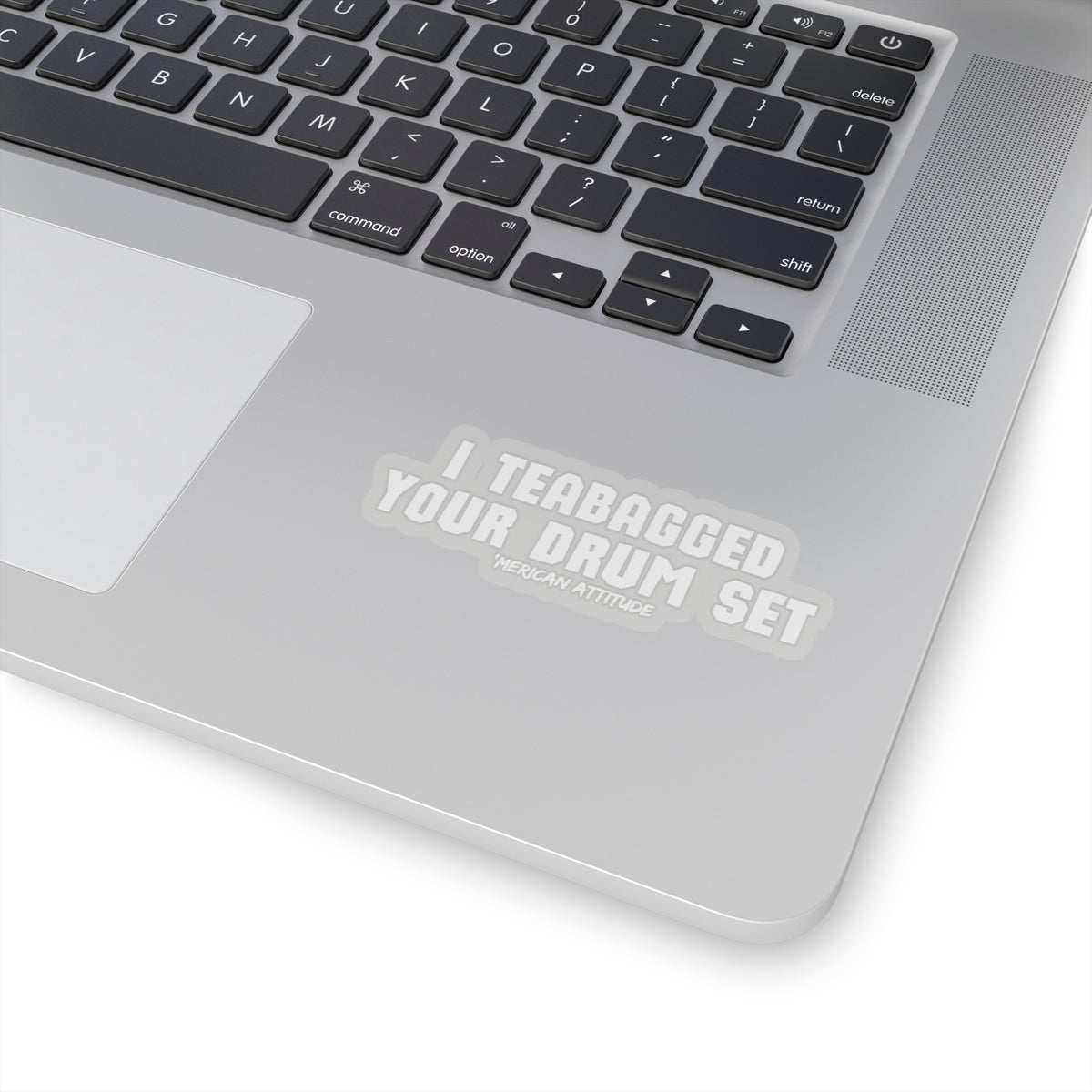 Drum Set Sticker (White)