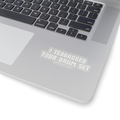 Drum Set Sticker (White)