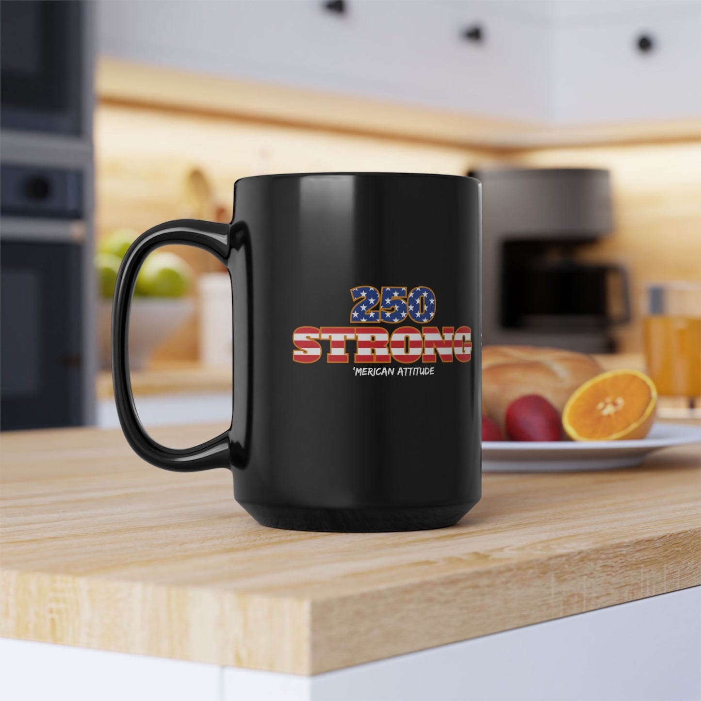 250 STRONG 15oz Mug (Black)
