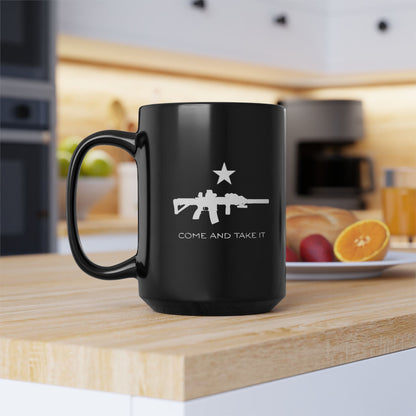 Come And Take It AR  15oz Mug (Black)
