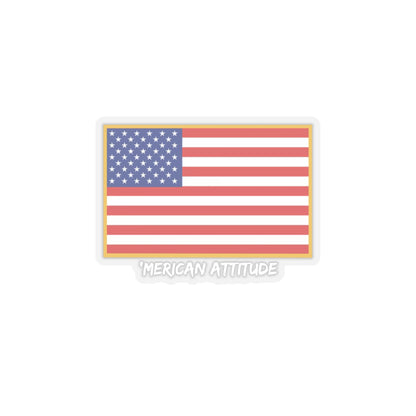 Old Glory Sticker (White)