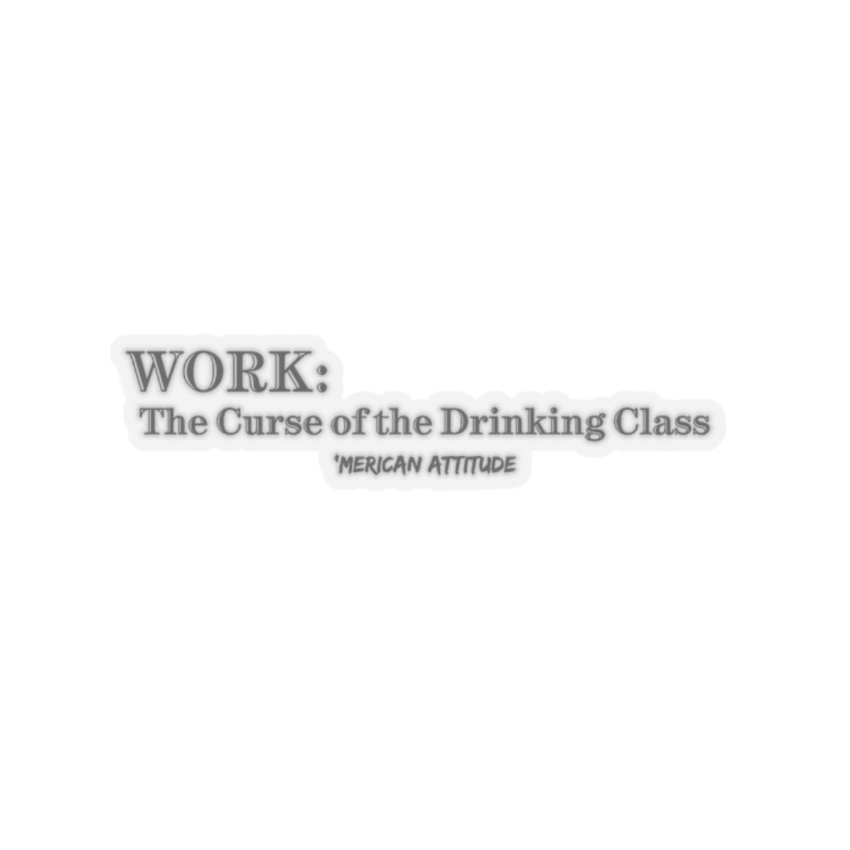 Work: The Curse Sticker (Black)