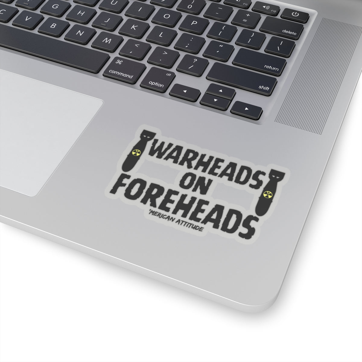 Warheads on Foreheads Sticker (Black)