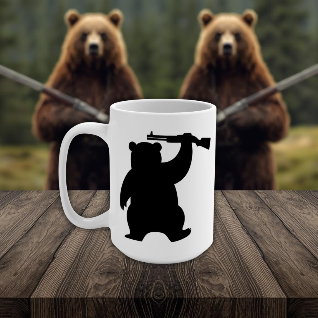 Bear Armed  15oz Mug (White)