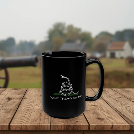 Gadsden Flag  15oz Mug (Black)