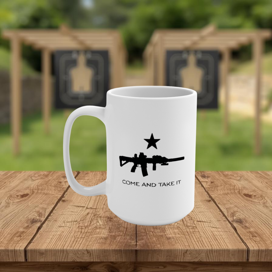 Come And Take It AR  15oz Mug (White)
