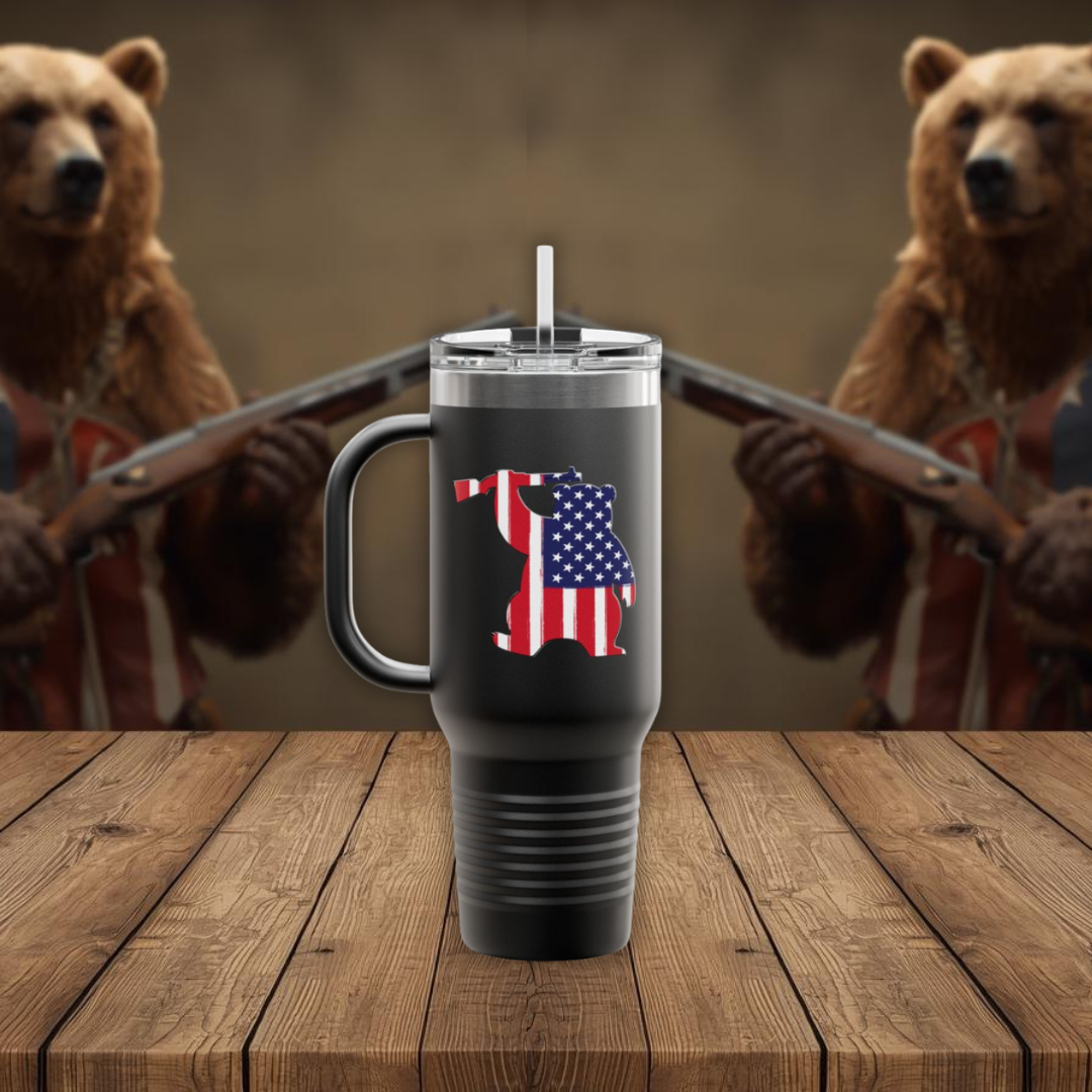 Bear Armed RW&B Tumbler (40oz)
