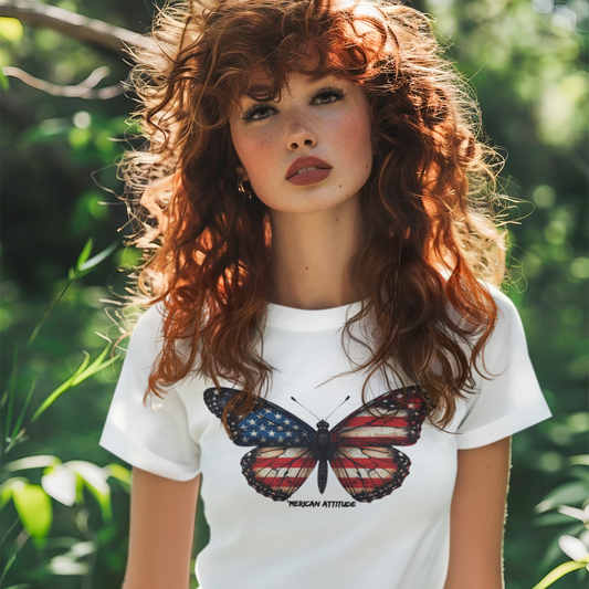 'Merican Butterfly 2 T-shirt (Women)
