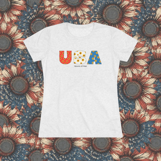 USA Sunflowers T-shirt (Women)