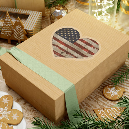 The Flag Is In Your Heart Sticker (White)