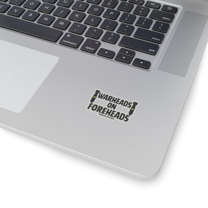 Warheads on Foreheads Sticker (Black)