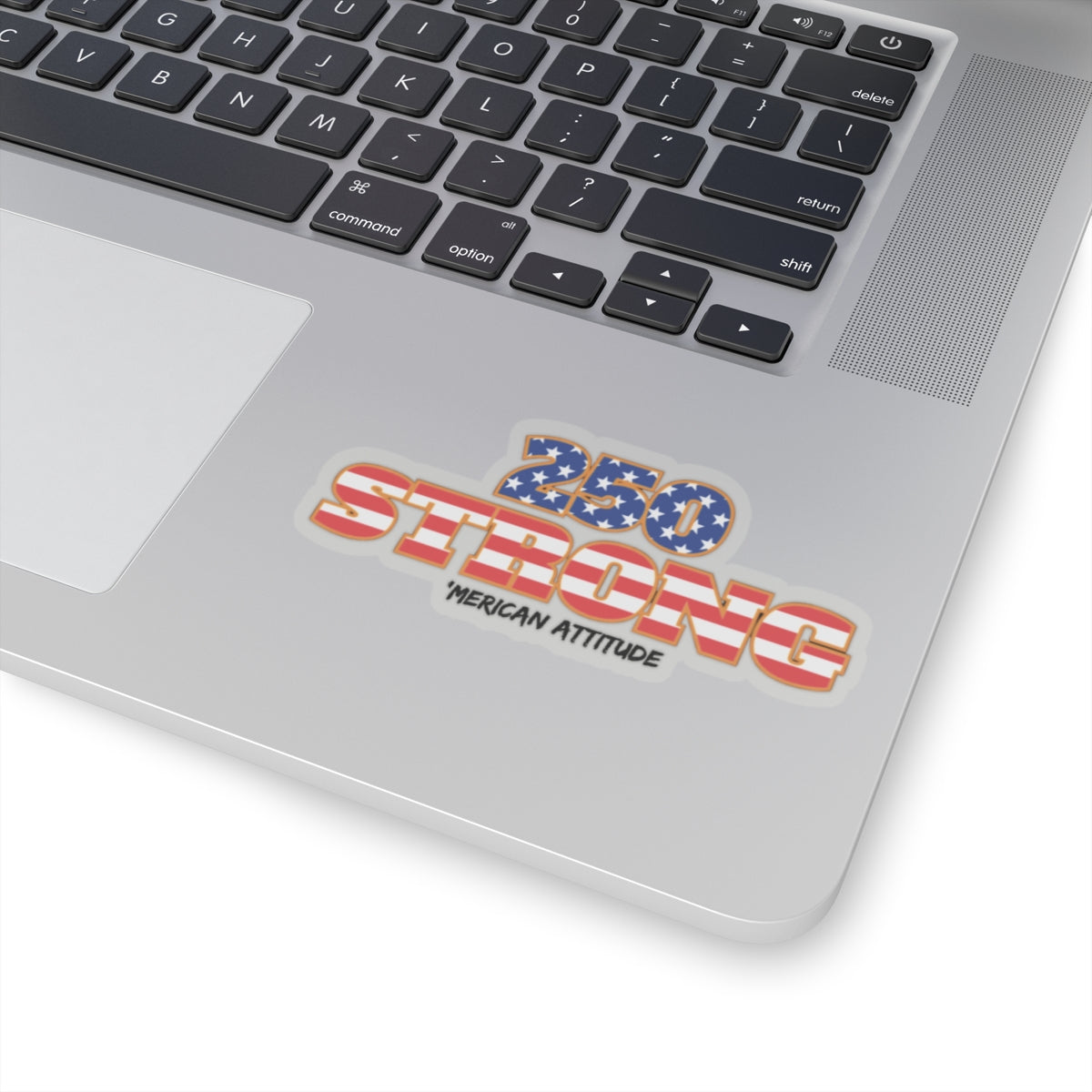 250 STRONG  Sticker 2 (Black)