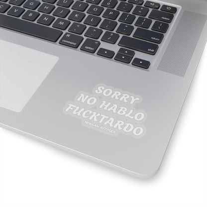 Sorry No Hablo Sticker (White)