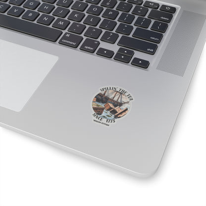 Spillin' The Tea Sticker (Black)