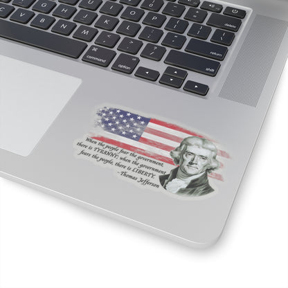 Tyranny vs. Liberty  Sticker (Black)