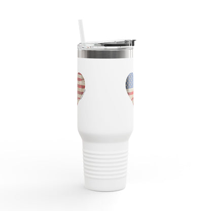 The Flag Is In Your Heart Tumbler (40oz)