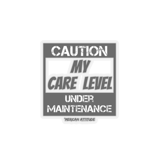 Care Level Sticker (Black)