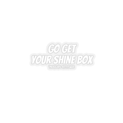 Shine Box Sticker (White)