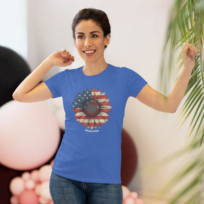 Old Glory Sunflower T-shirt (Women)