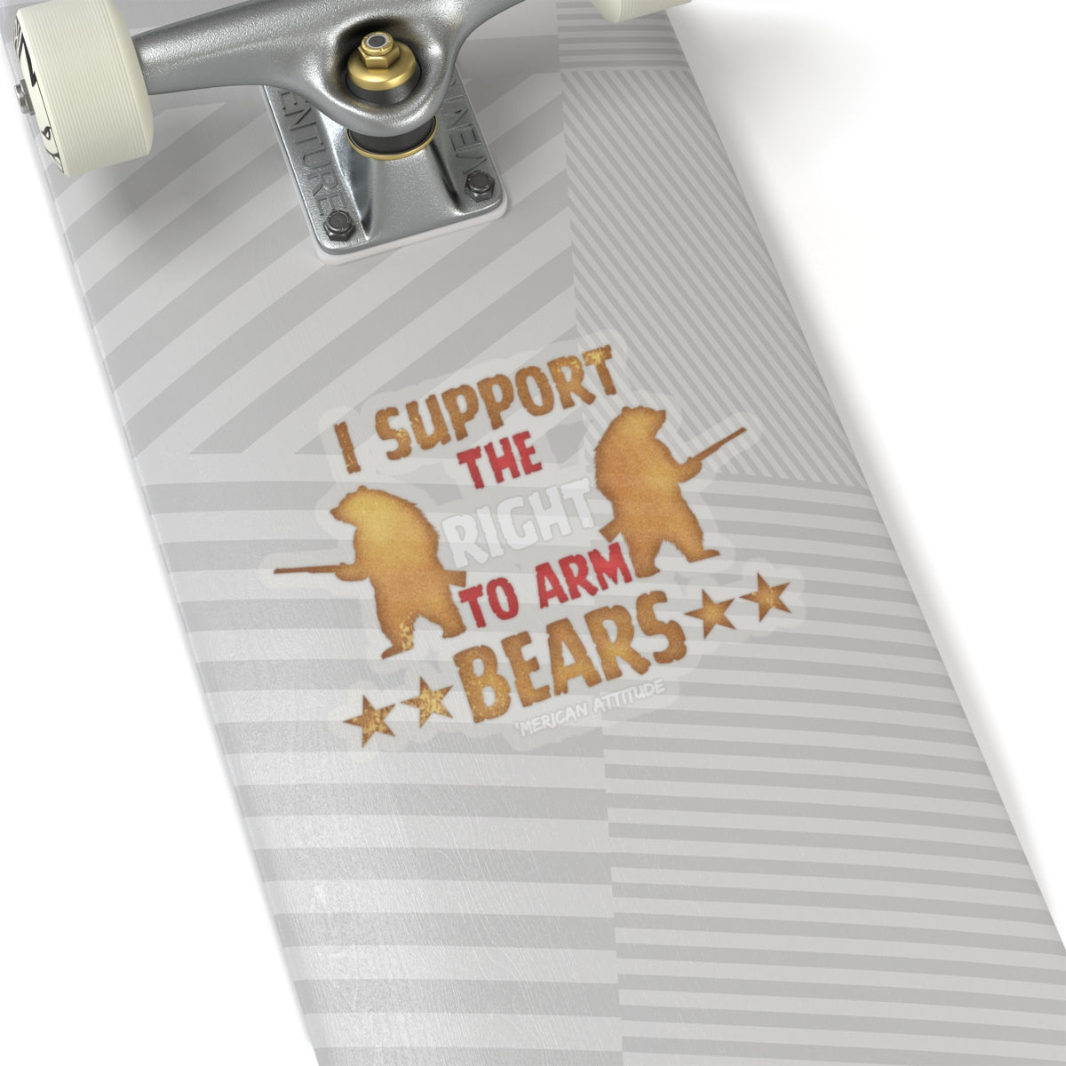 Support The Right To Arm Bears Sticker (White)