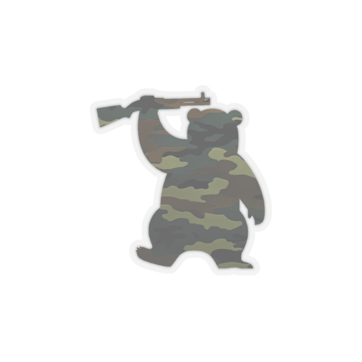 MA Armed Bear Logo Sticker (Camo 2)