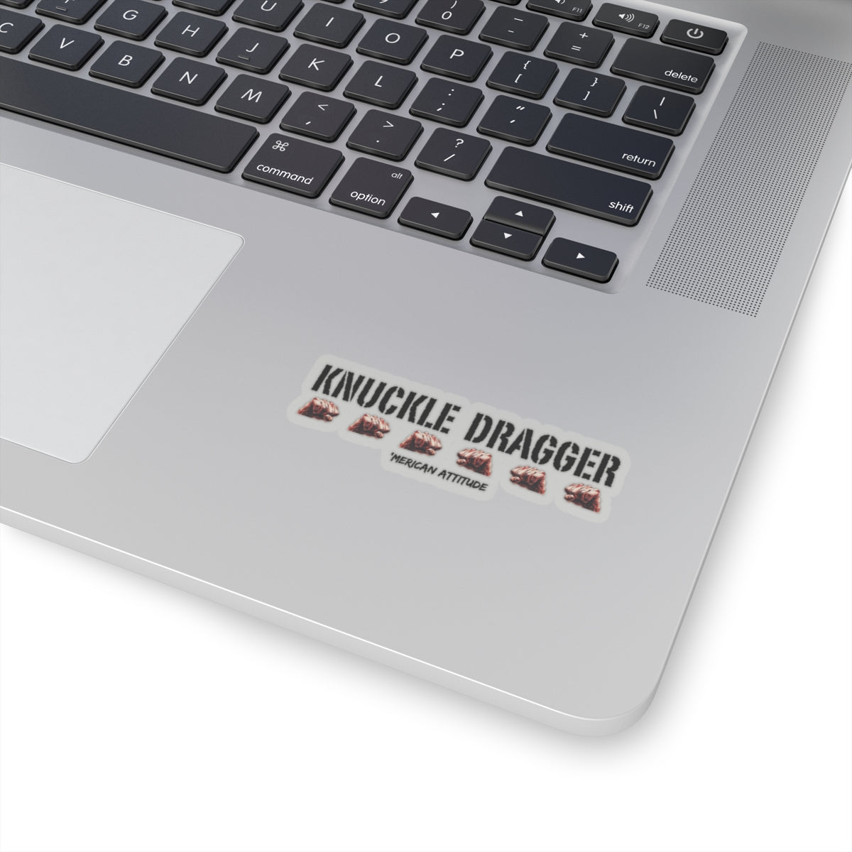 Knuckle Dragger Sticker (Black)