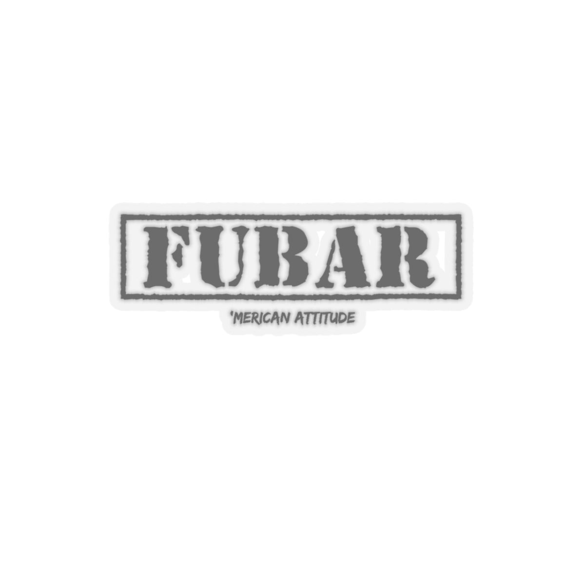 FUBAR Sticker (Black)