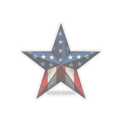 'Merican Star 2 Sticker (White)