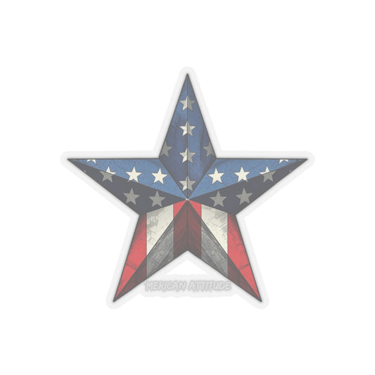'Merican Star 2 Sticker (White)
