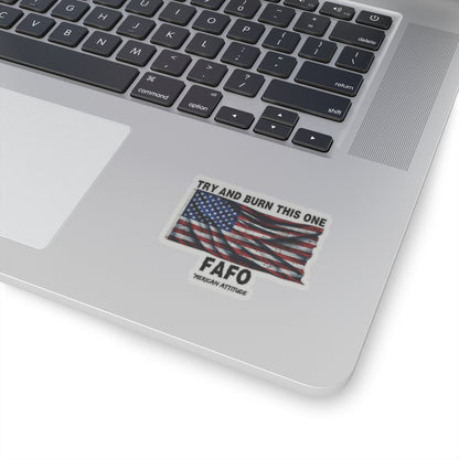 Try And Burn This One Sticker (Black)