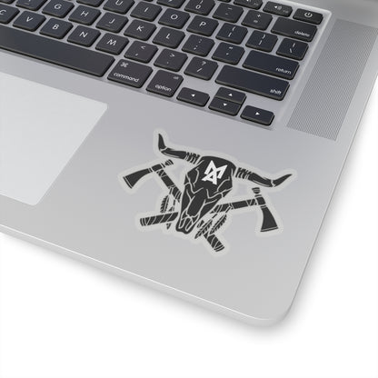 MA Skull & Hatchets Logo Sticker (Black)