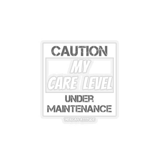 Care Level Sticker (White)