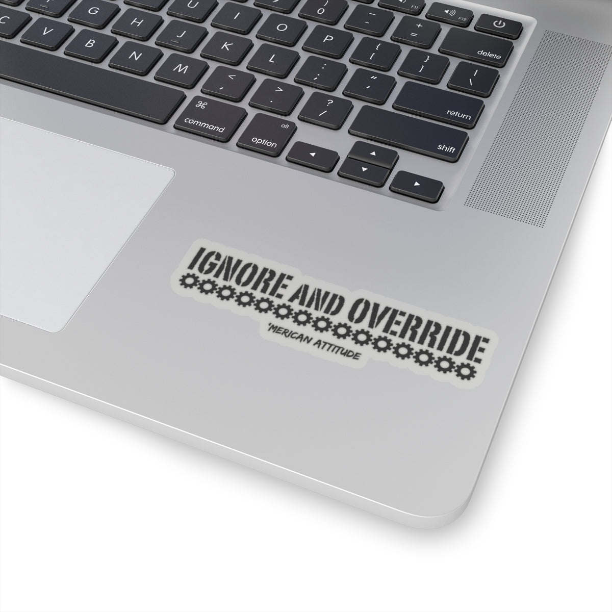 Ignore and Override Sticker (Black)