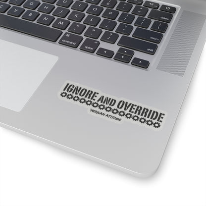 Ignore and Override Sticker (Black)