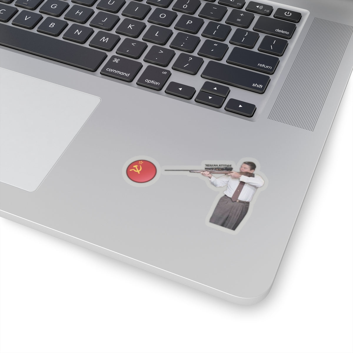 Ronnie On Target Sticker (Black)
