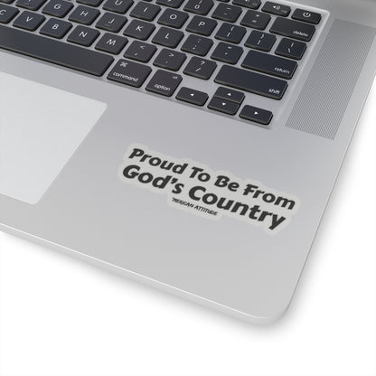 God's Country Sticker (Black)