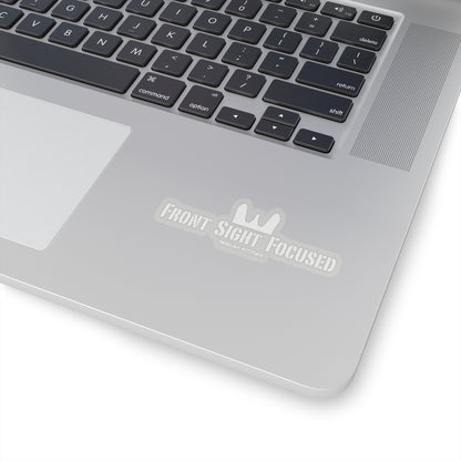 Front Sight Focused Sticker (White)