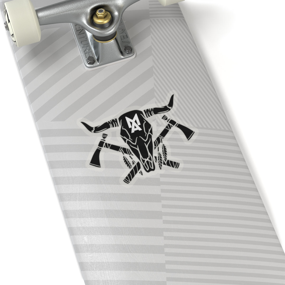 MA Skull & Hatchets Logo Sticker (Black)