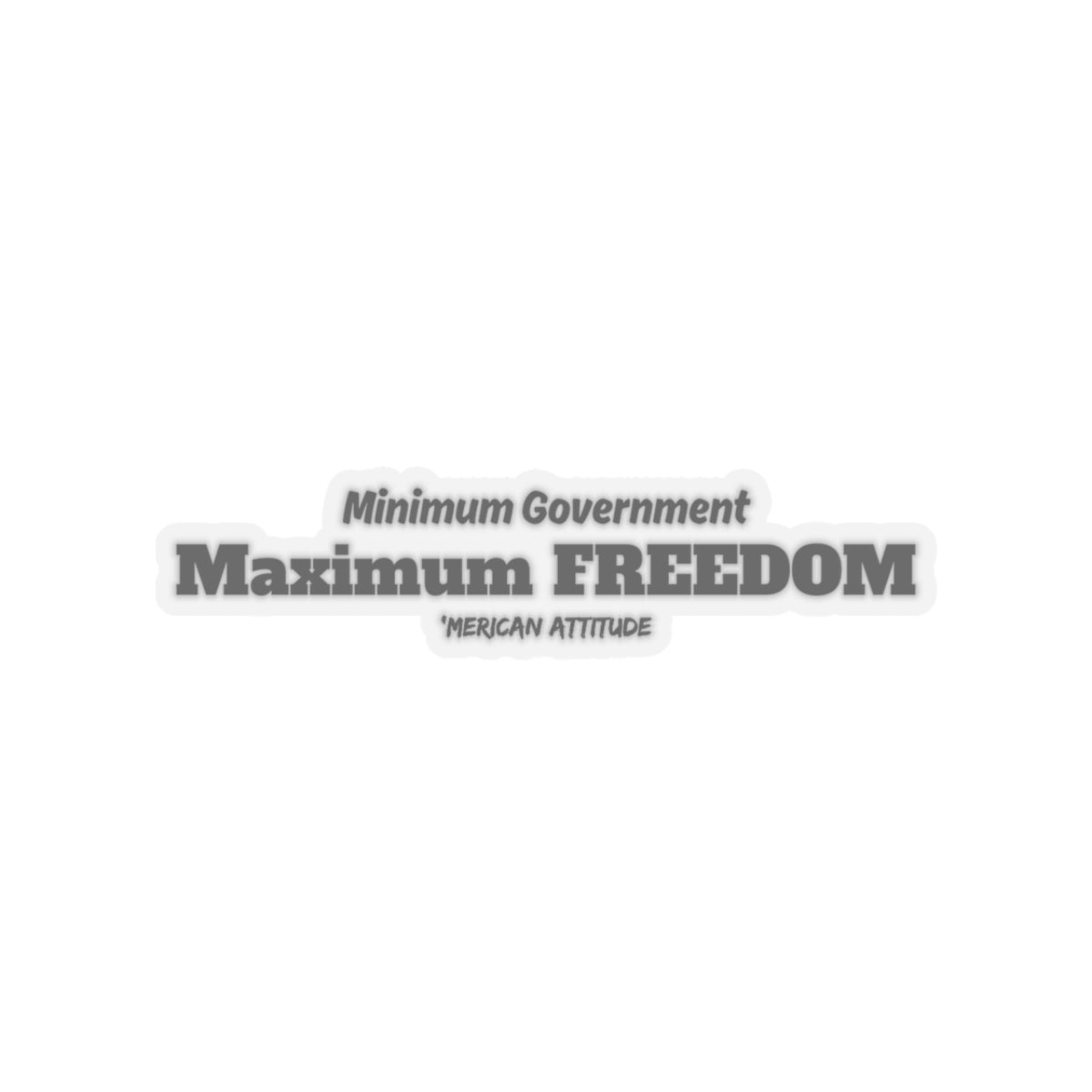 Max Freedom Sticker (Black)