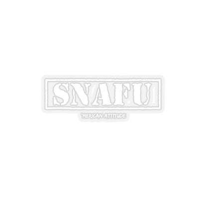 SNAFU Sticker (White)